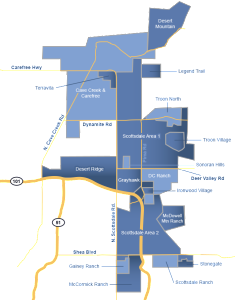 North Scottsdale real estate map